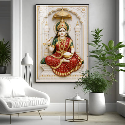 Divine Mata Annapurna Premium Acrylic Vertical Wall Art