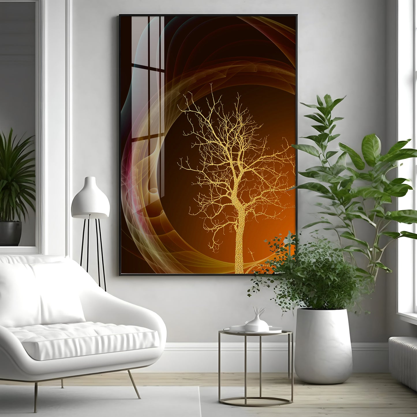 Bare Tree Premium Acrylic Vertical Wall Art