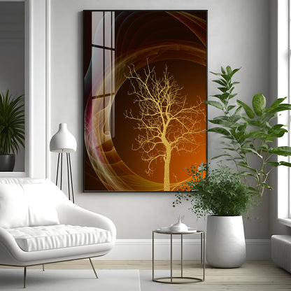 Bare Tree Premium Acrylic Vertical Wall Art