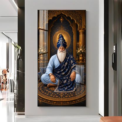 Spiritual Guru Hargobind Ji Premium Acrylic Vertical Wall Art