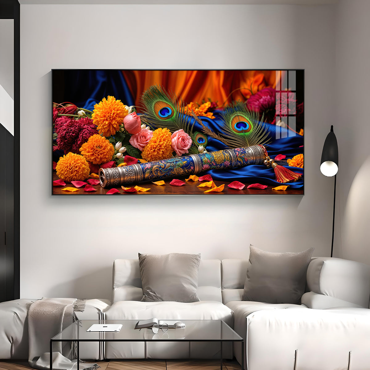 Troupe Of Bansuri Premium Acrylic Horizontal Wall Art