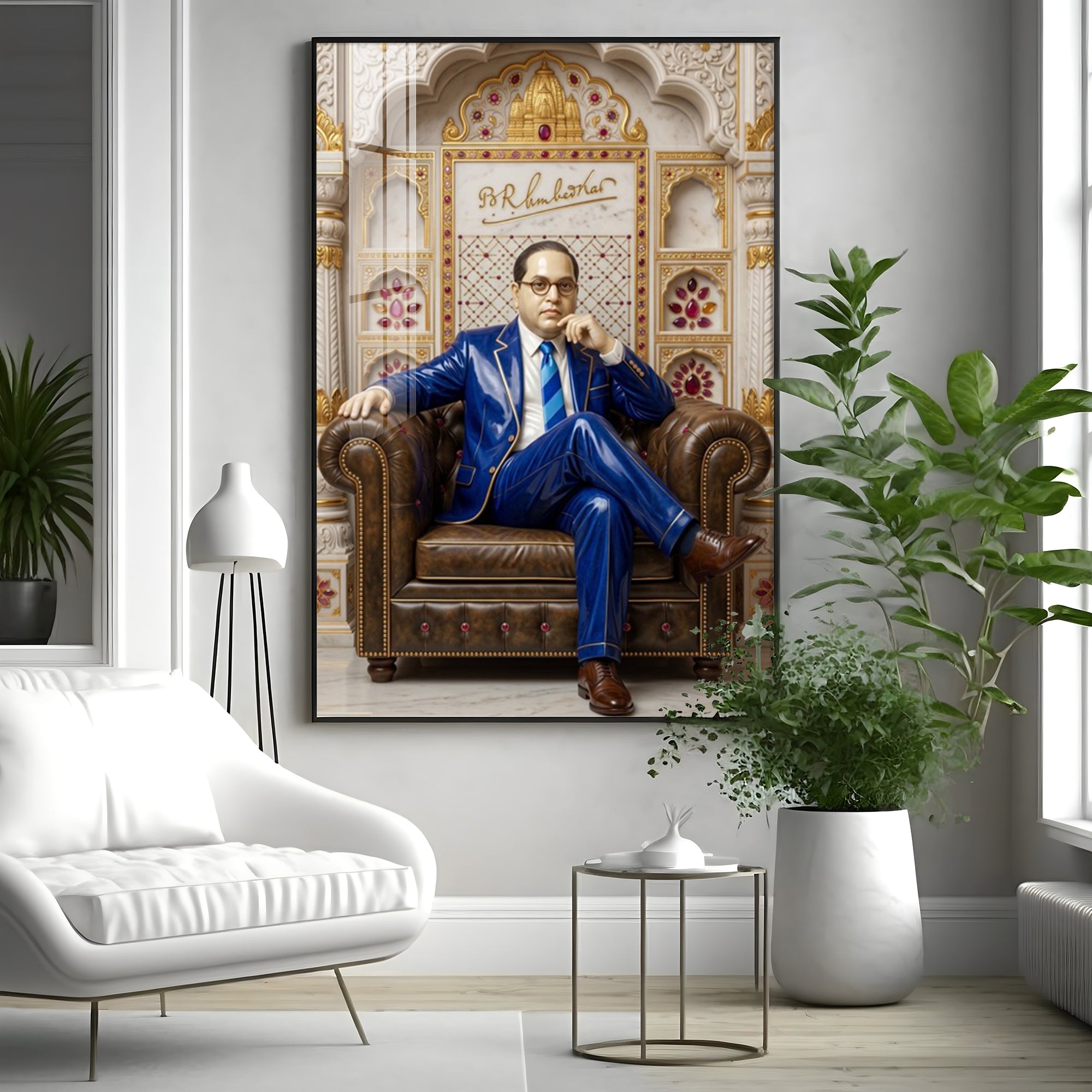 Dr. B.R. Ambedkar Premium Acrylic Vertical Wall Art