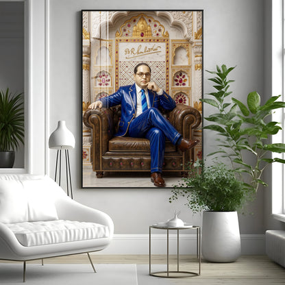 Dr. B.R. Ambedkar Premium Acrylic Vertical Wall Art