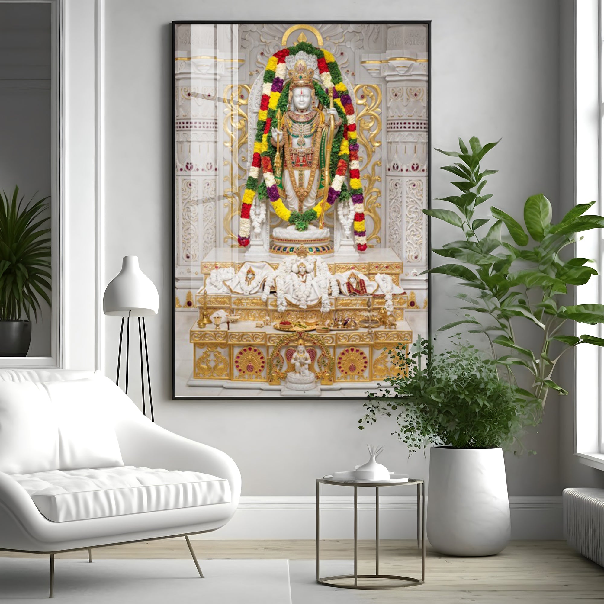 Divine Ram Lalla Premium Acrylic Vertical Wall Art
