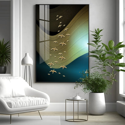 Wave of Wings Premium Acrylic Vertical Wall Art