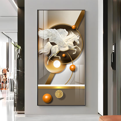 Flying Horse Premium Acrylic Vertical Wall Art