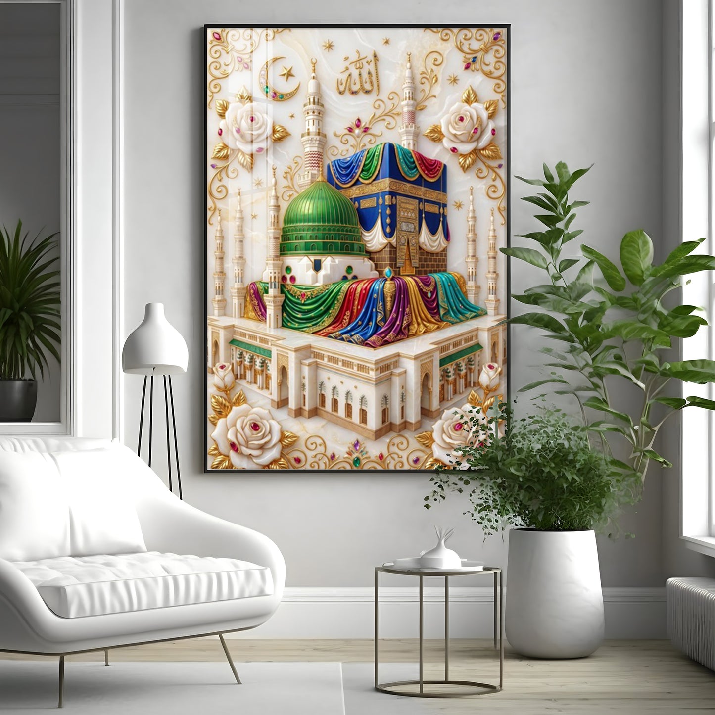 Al-Masjid An-Nabawi Premium Acrylic Vertical Wall Art