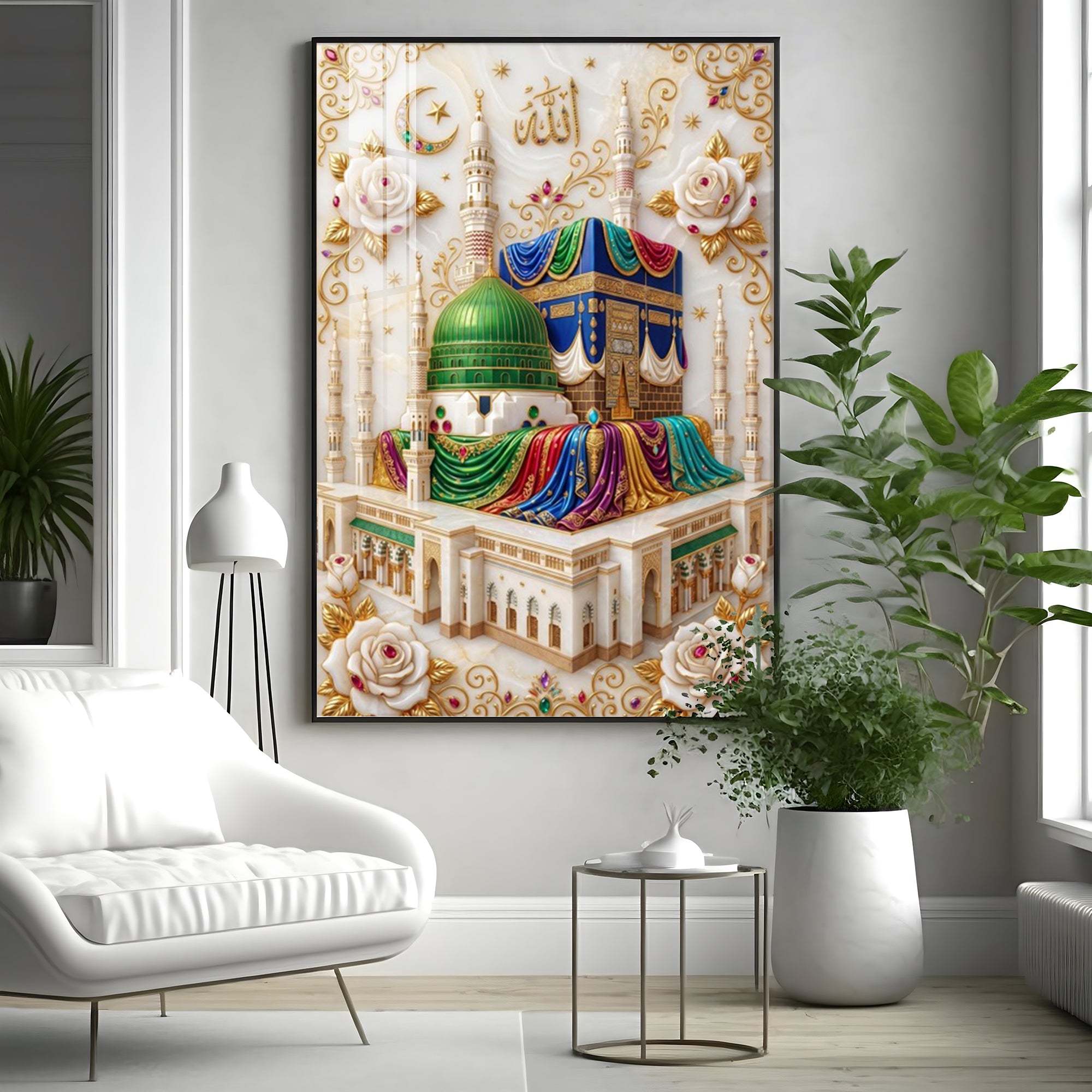 Al-Masjid An-Nabawi Premium Acrylic Vertical Wall Art