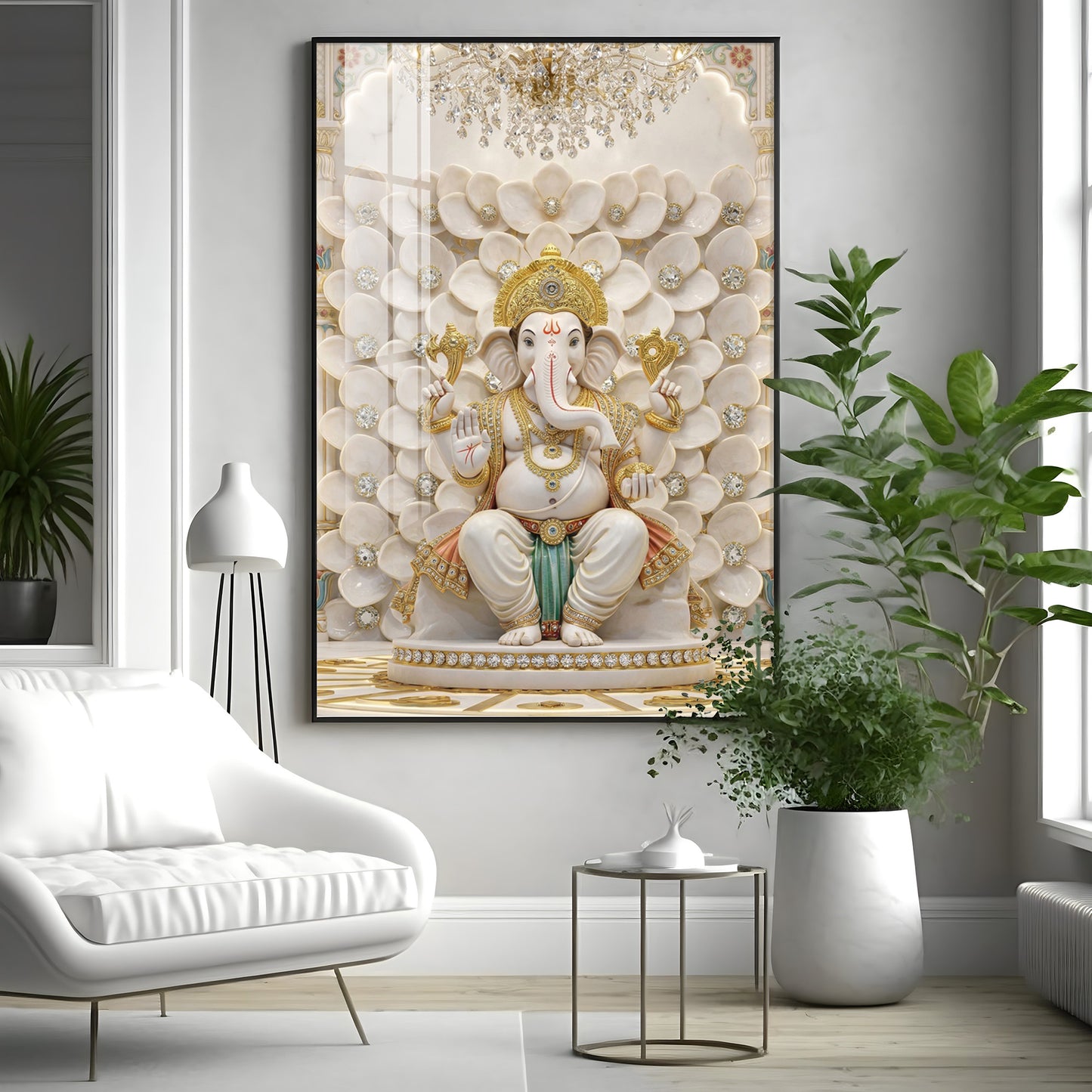 New Beginnings With Ganesh Ji Premium Acrylic Vertical Wall Art