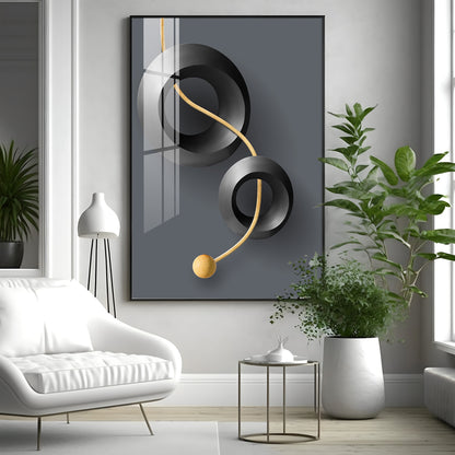 Aerial Rings Premium Acrylic Vertical Wall Art