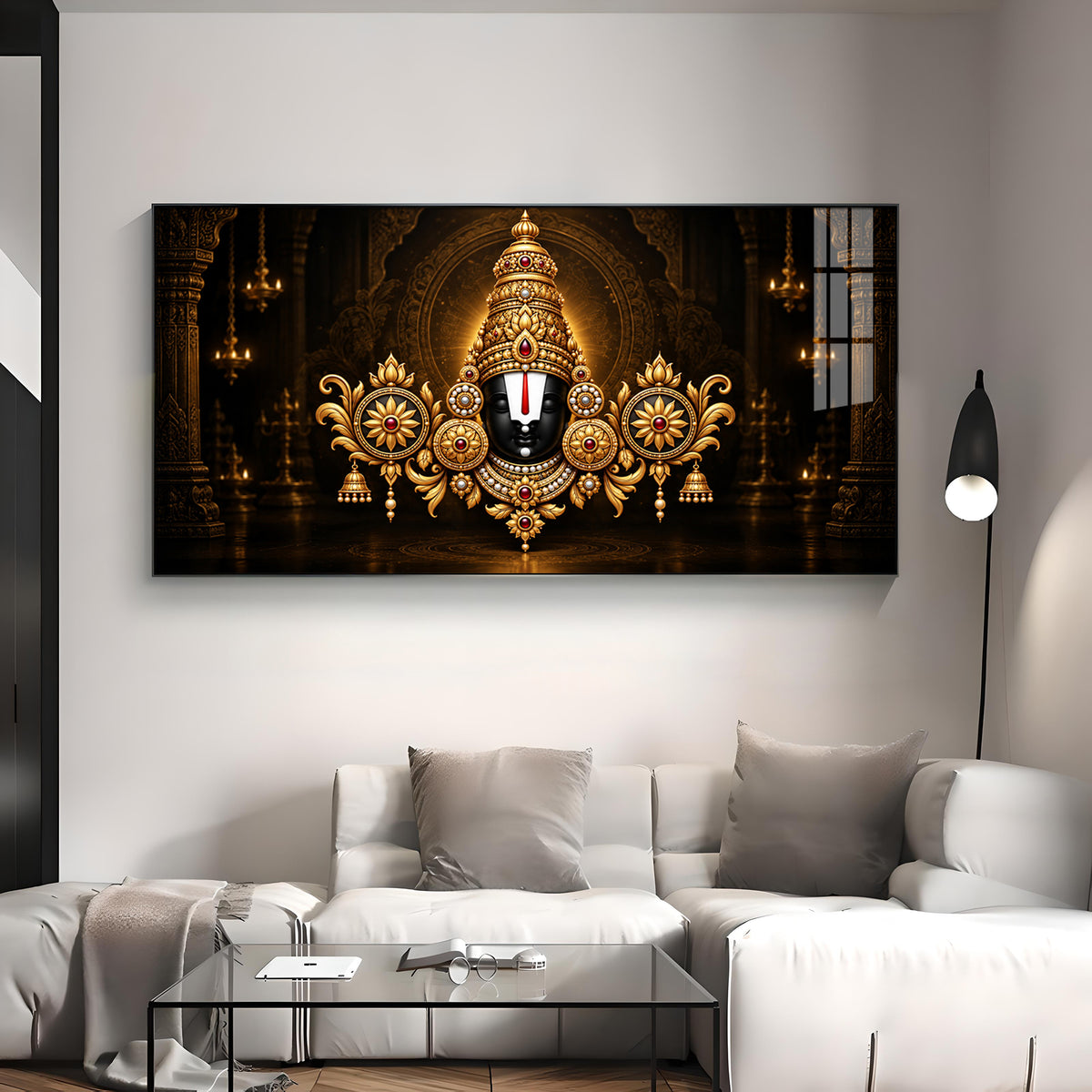 Lord Tirupati Balaji Premium Acrylic Horizontal Wall Art