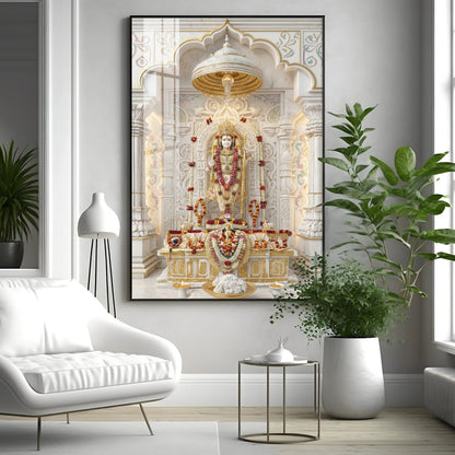 Hindu Deity Rama Premium Acrylic Vertical Wall Art