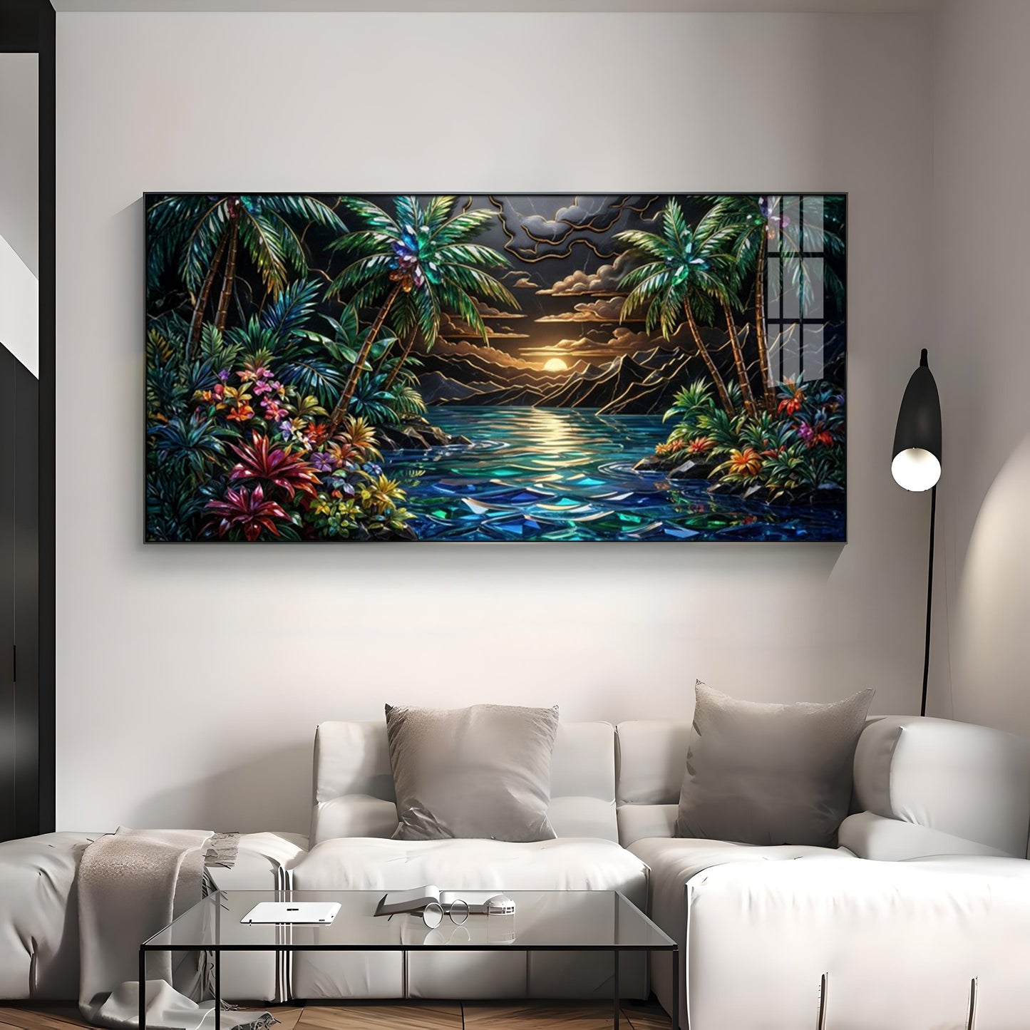 Tropical Beach Dream Premium Acrylic Horizontal Wall Art