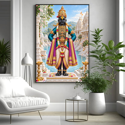Lord Vitthal Premium Acrylic Vertical Wall Art