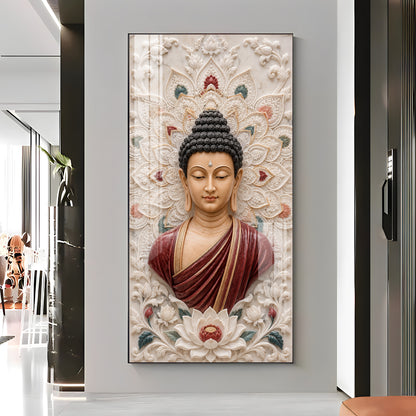Meditation Buddha Premium Acrylic Vertical Wall Art