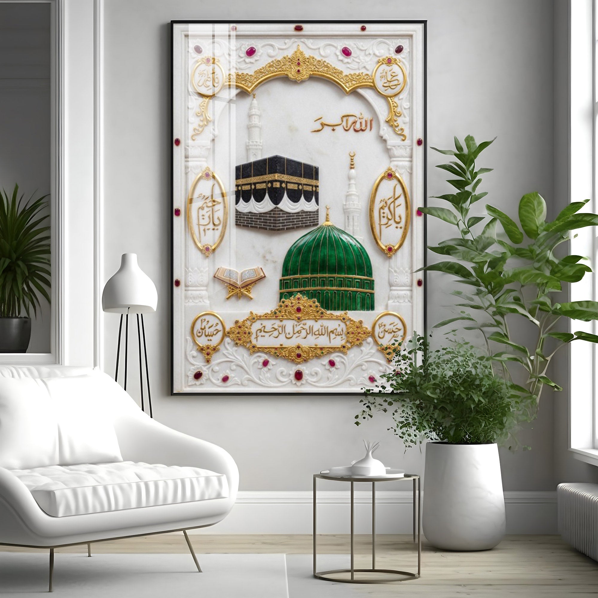 Muslim Momden Islamic Religious Premium Acrylic Vertical Wall Art