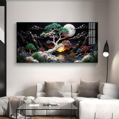 Nature's Embrace Tree Premium Acrylic Horizontal Wall Art