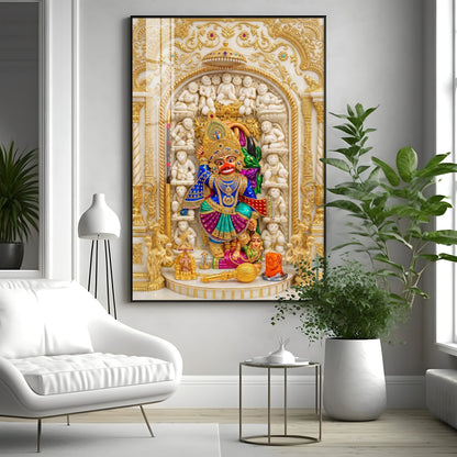 Divine Hanuman Ji Premium Acrylic Vertical Wall Art