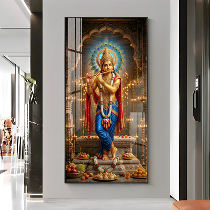 Shiv Putra Ganesh Ji Premium Acrylic Vertical Wall Art