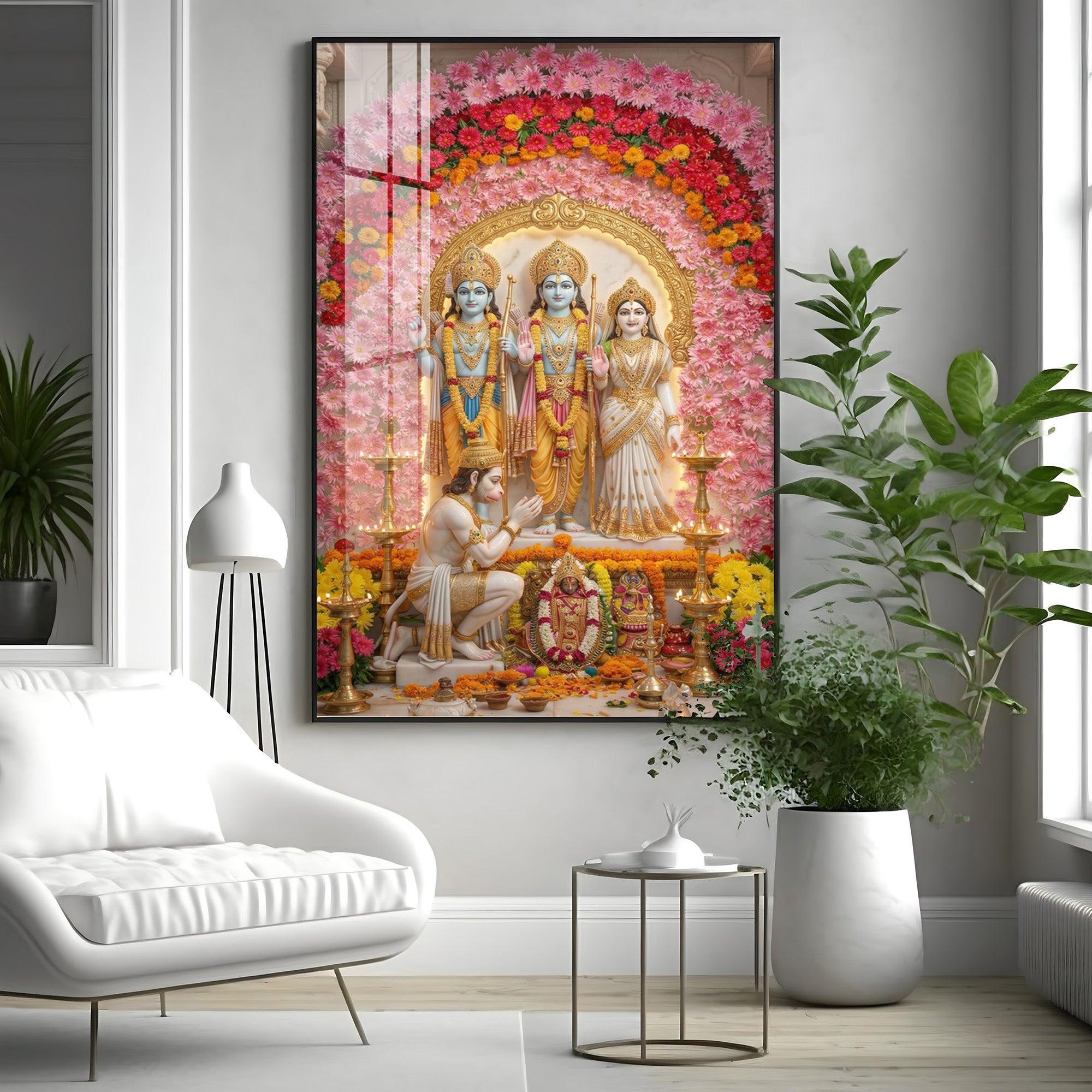 Ram Darbar Premium Acrylic Vertical Wall Art