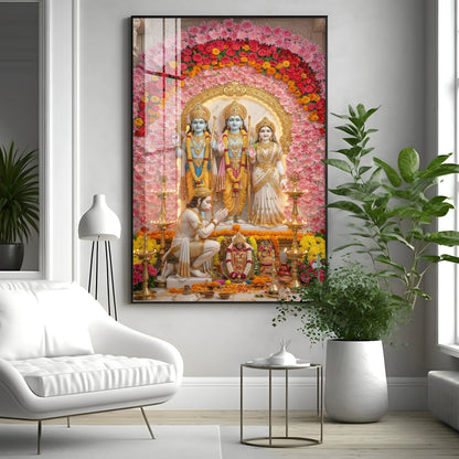 Ram Darbar Premium Acrylic Vertical Wall Art