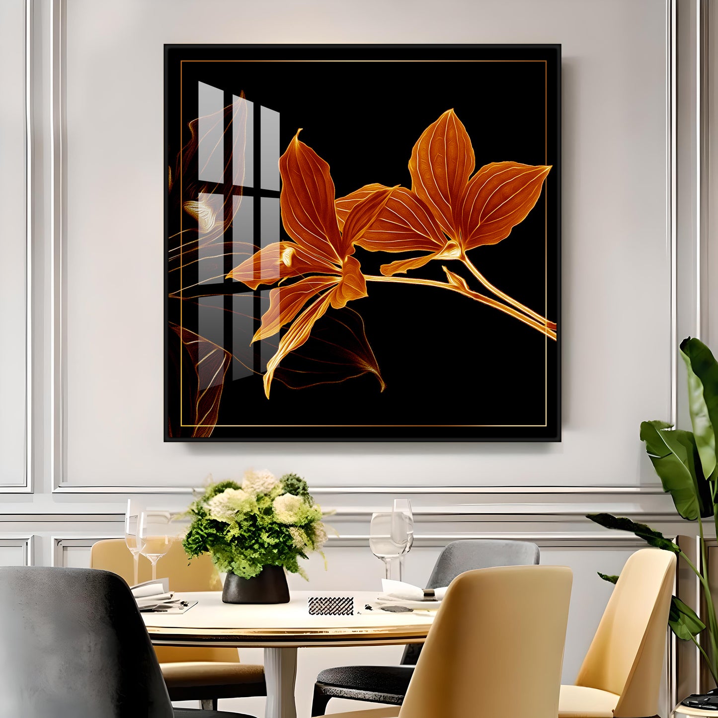 Orange Lily Premium Acrylic Square Wall Art