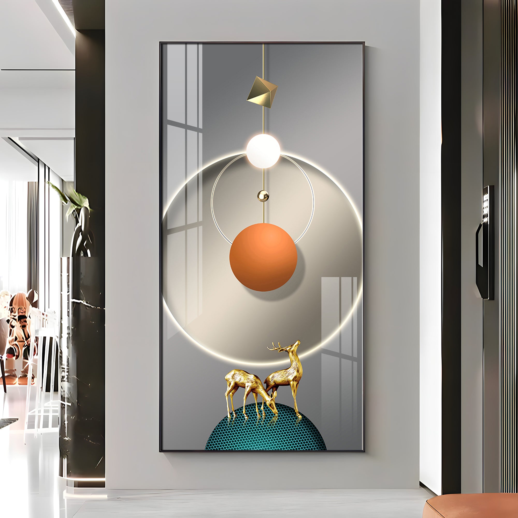 Elegant Entryway Premium Acrylic Vertical Wall Art