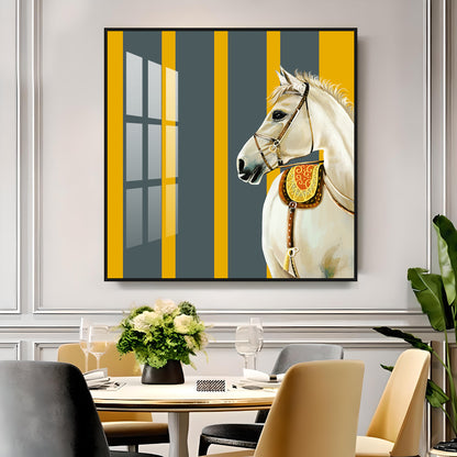 Elegant Horse Premium Acrylic Square Wall Art