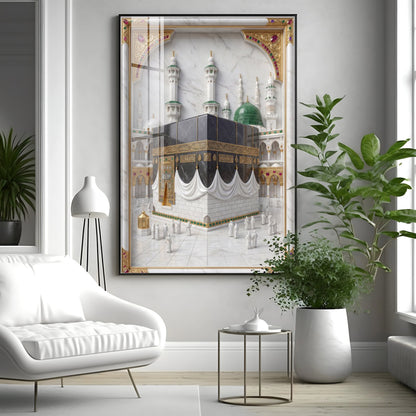 Spiritual Kaaba in Mecca Premium Acrylic Vertical Wall Art