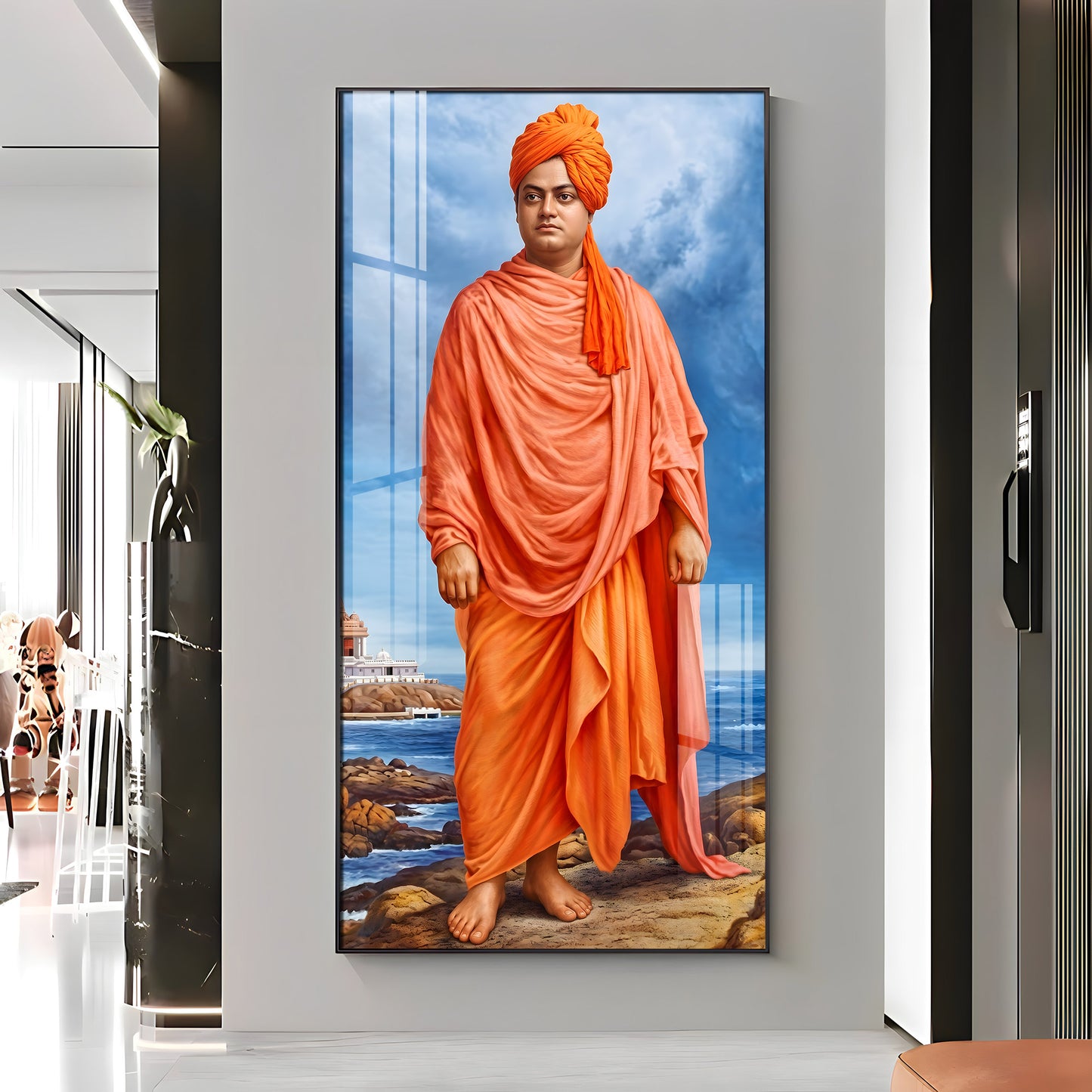 Swami Vivekananda Premium Acrylic Vertical Wall Art