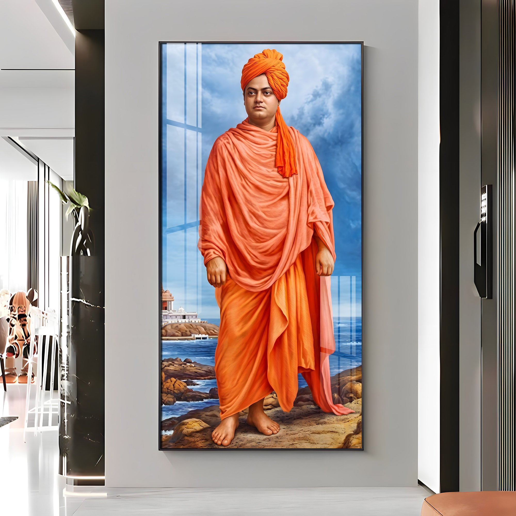 Swami Vivekananda Premium Acrylic Vertical Wall Art