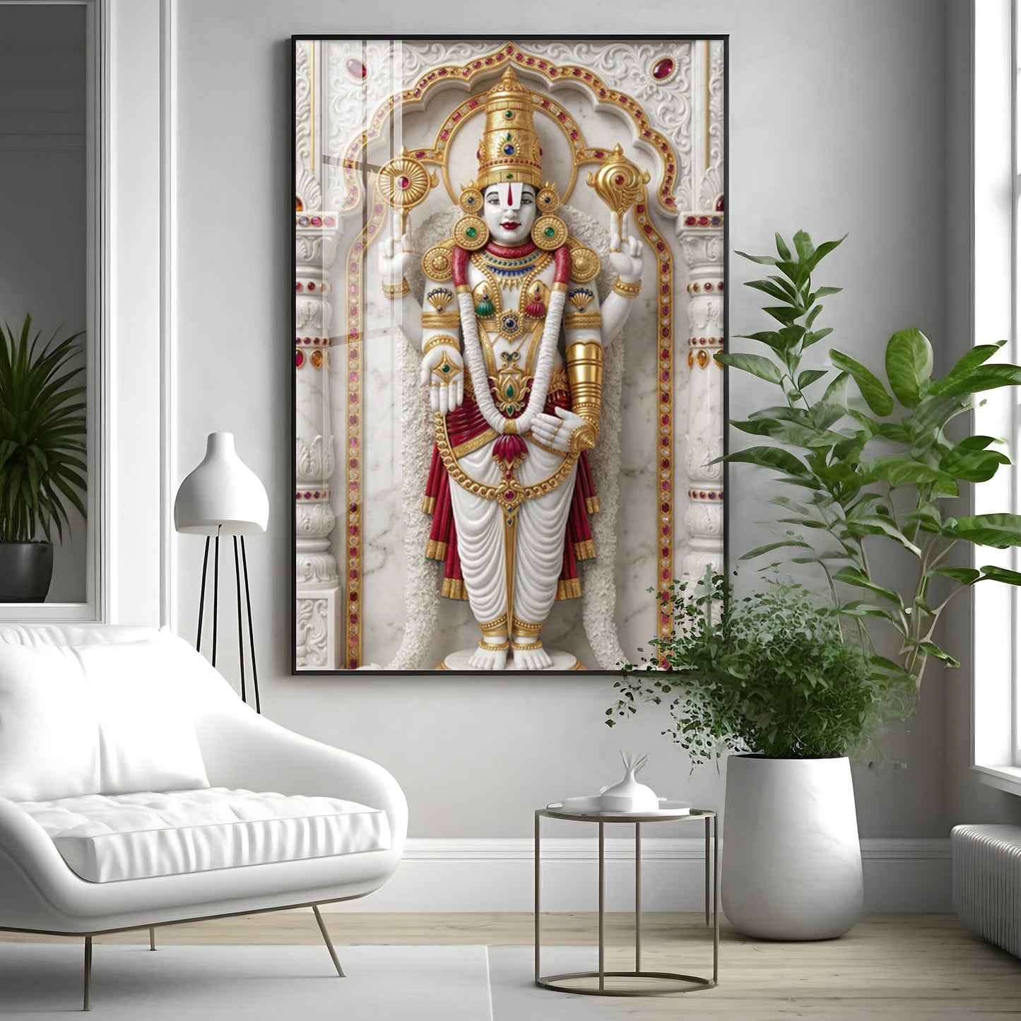 Divine Lord Murungan Ji Premium Acrylic Vertical Wall Art