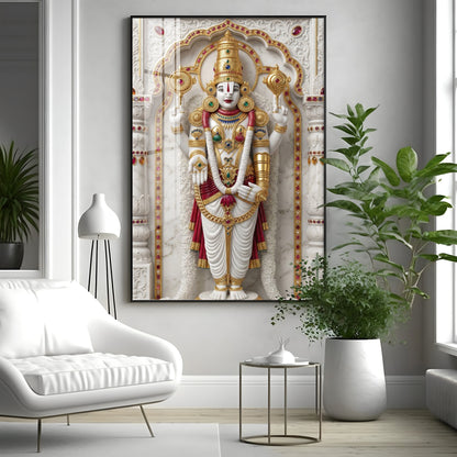 Divine Lord Murungan Ji Premium Acrylic Vertical Wall Art