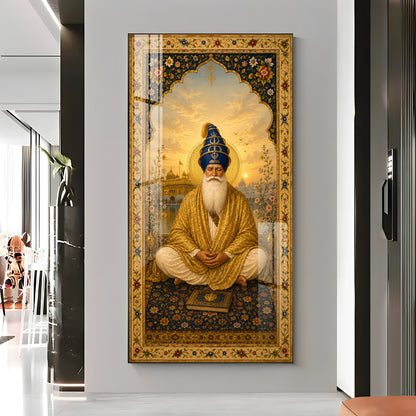 Divine Guru Ram Das Ji Premium Acrylic Vertical Wall Art