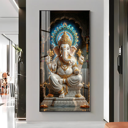 Ganesha Essence Premium Acrylic Vertical Wall Art