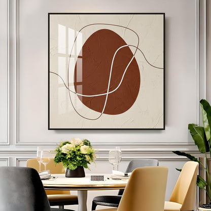Minimalist Eggscape Premium Acrylic Square Wall Art
