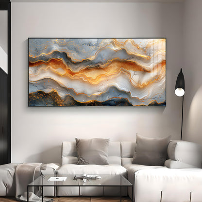 Marbled Veins Premium Acrylic Horizontal Wall Art
