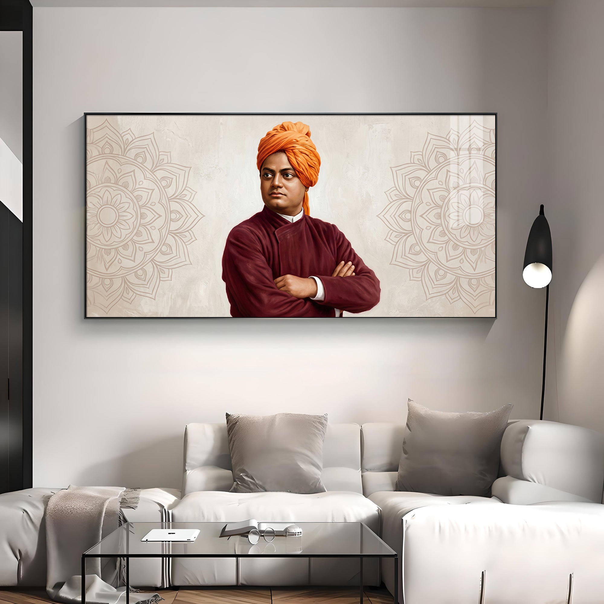 Swami Vivekananda Premium Acrylic Horizontal Wall Art