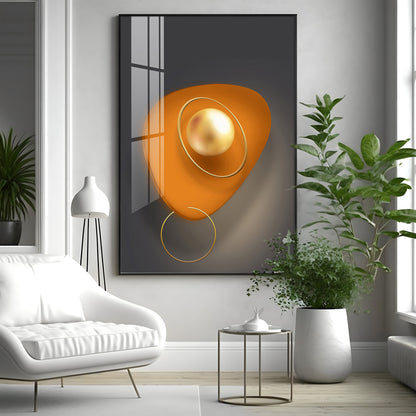 Abstract Geometry Piece Premium Acrylic Vertical Wall Art