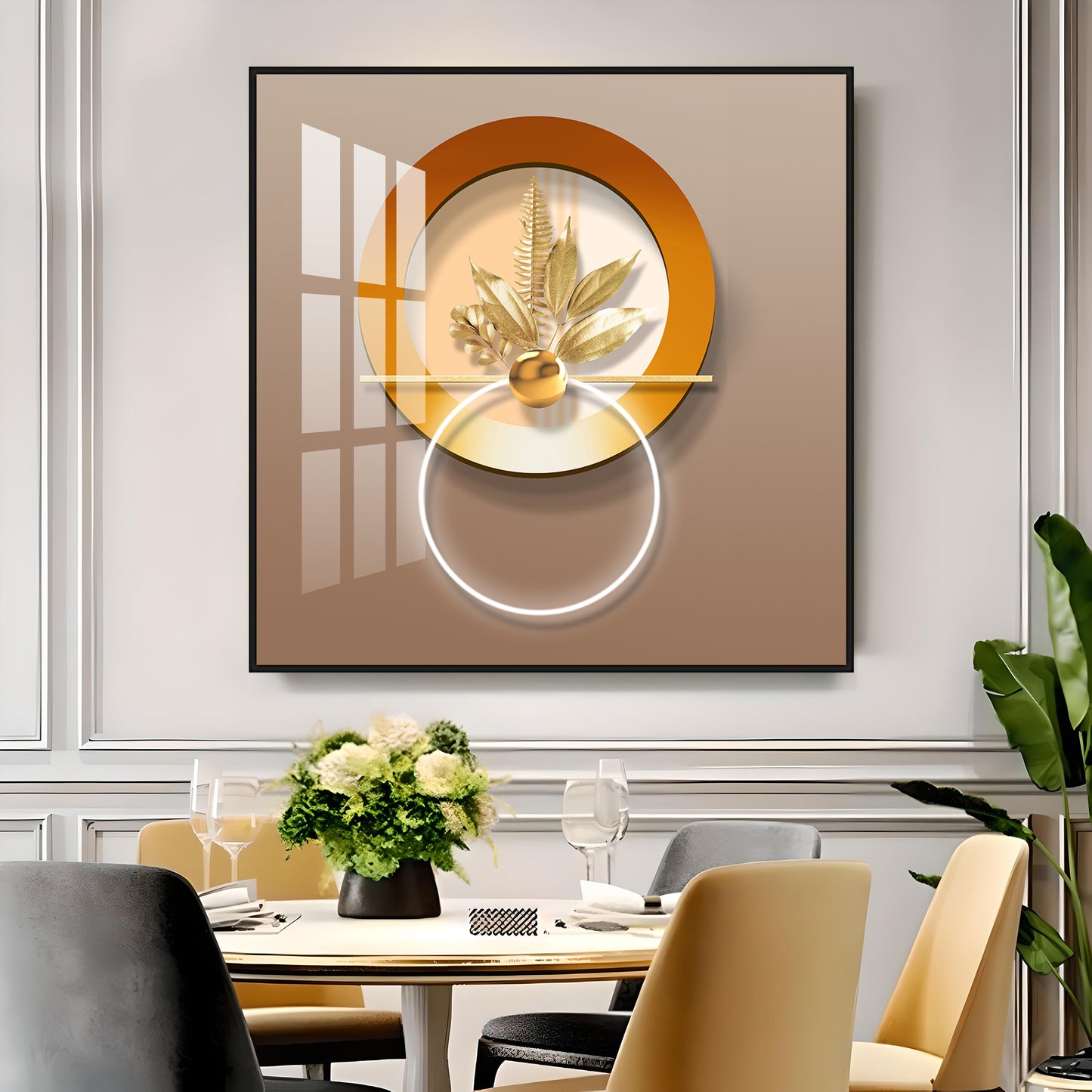 Symbolizing Nature & Elegance Premium Acrylic Square Wall Art