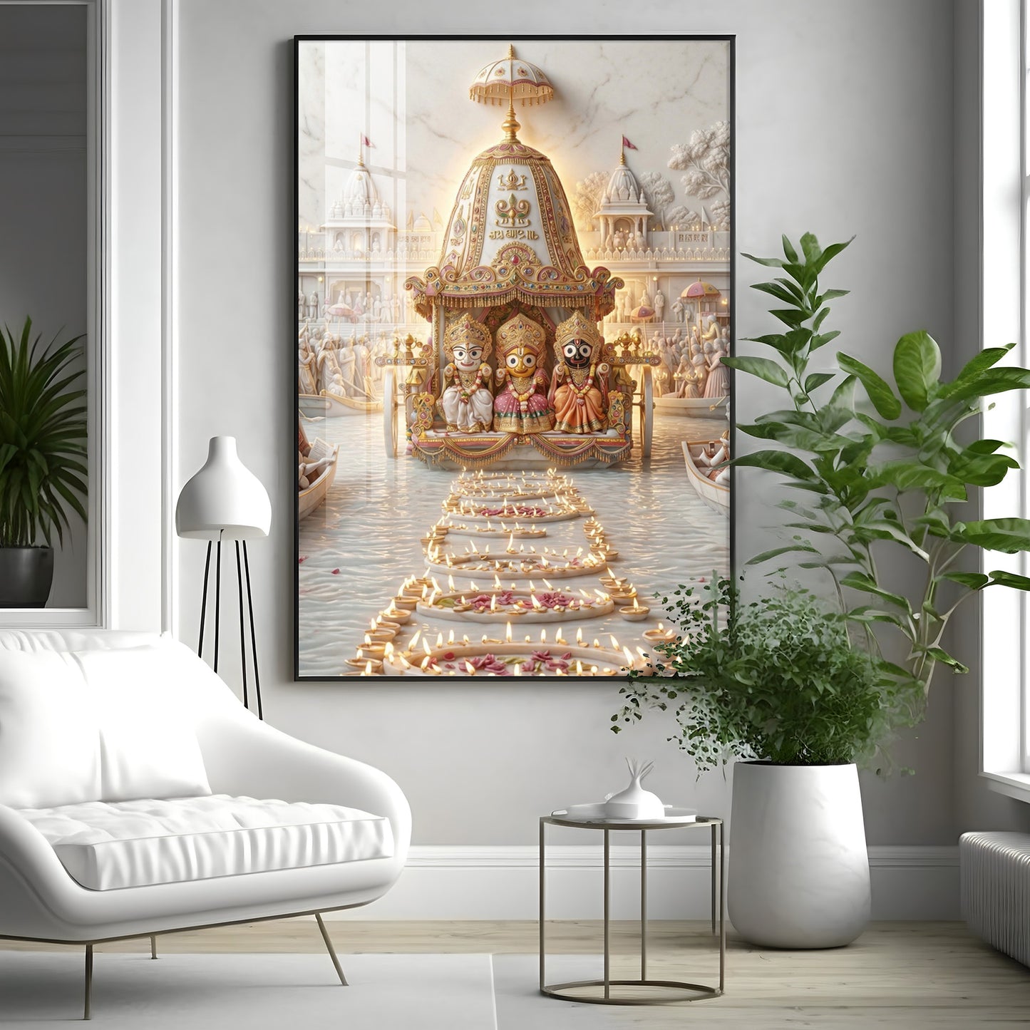 Hindu Deities Lord Jagannath Premium Acrylic Vertical Wall Art