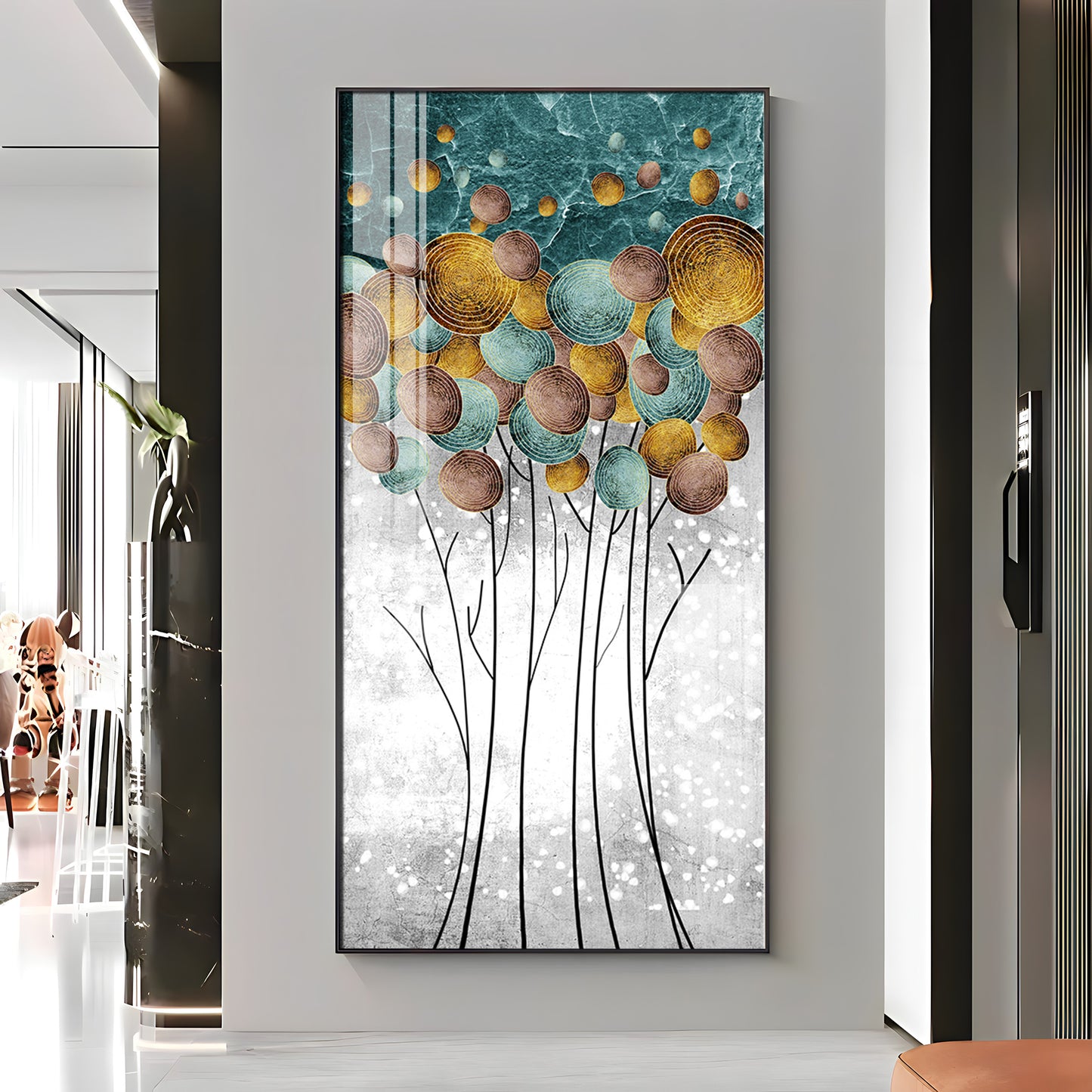 Perfect Modern Abstract Premium Acrylic Vertical Wall Art