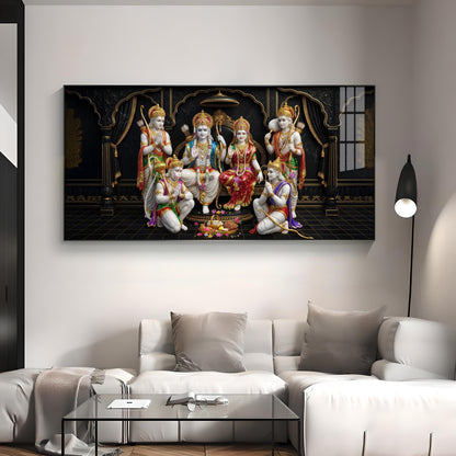 Shree Ram Darbar Premium Acrylic Horizontal Wall Art