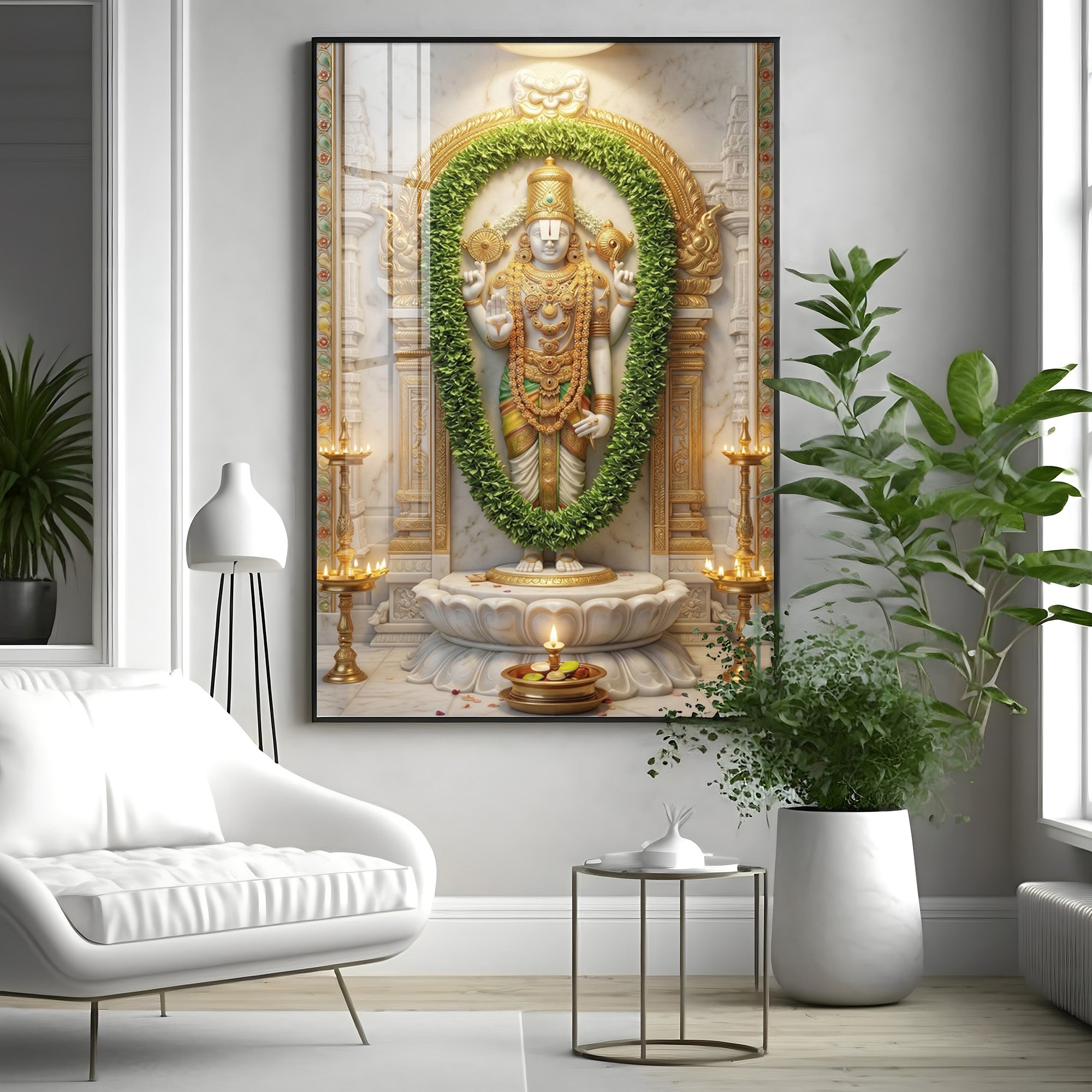 Balaji Srinivasa Premium Acrylic Vertical Wall Art