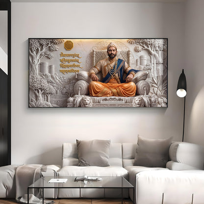 Chhatrapati Shivaji Maharaj Premium Acrylic Horizontal Wall Art