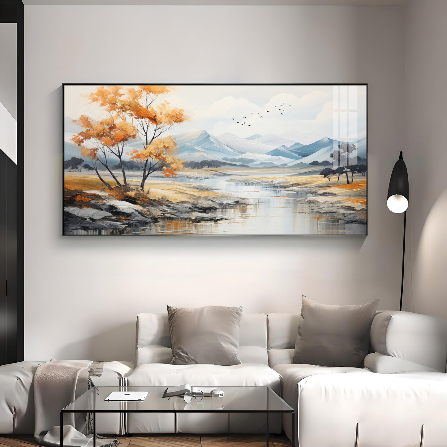 Autumn Landscape Premium Acrylic Horizontal Wall Art