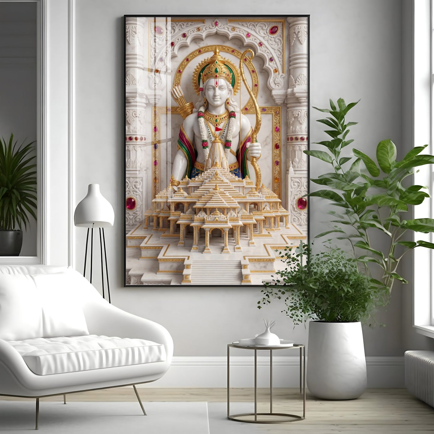 Lord Ram Ji Premium Acrylic Vertical Wall Art