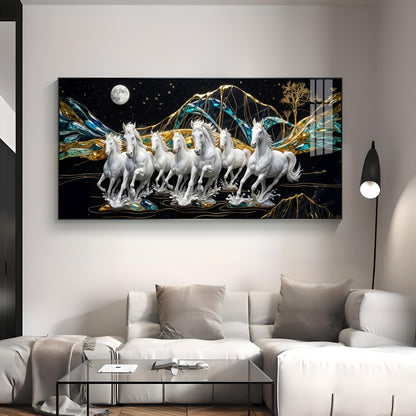 Horse Haven Premium Acrylic Horizontal Wall Art