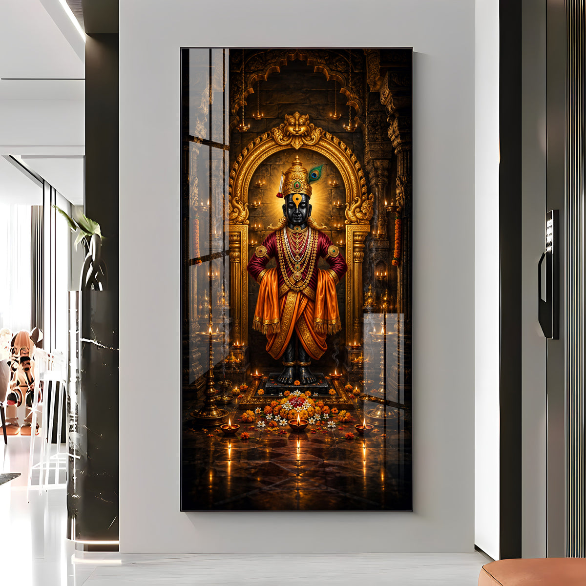Lord Vithoba Premium Acrylic Vertical Wall Art