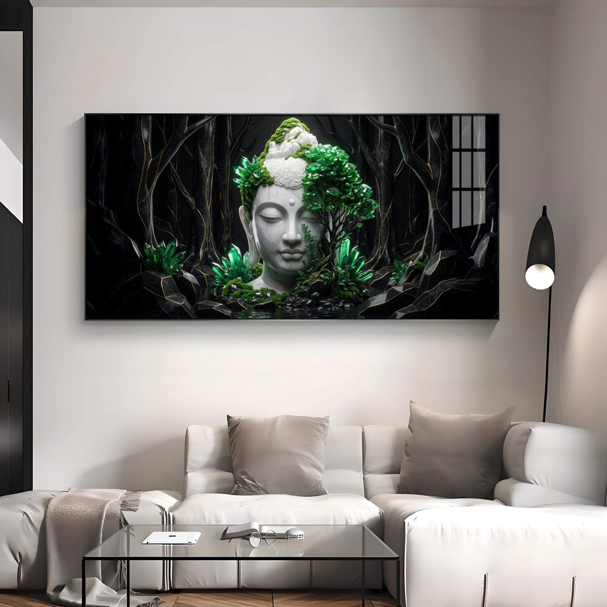 Buddha in Nature Premium Acrylic Horizontal Wall Art
